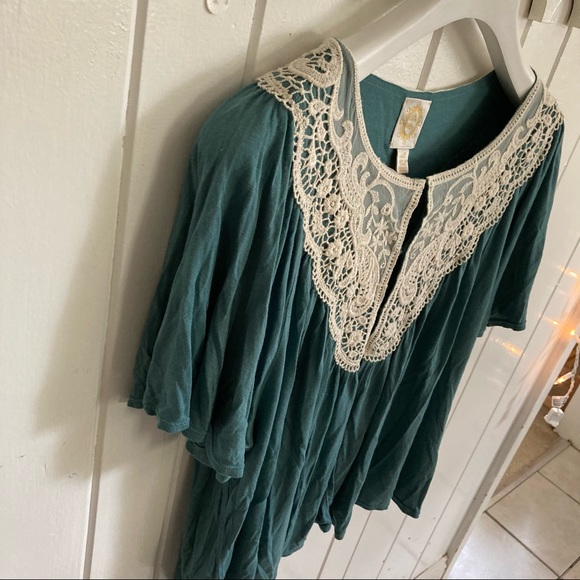 Anthropologie / Rio Rao lace neck cottage core cardigan - Picture 7 of 14